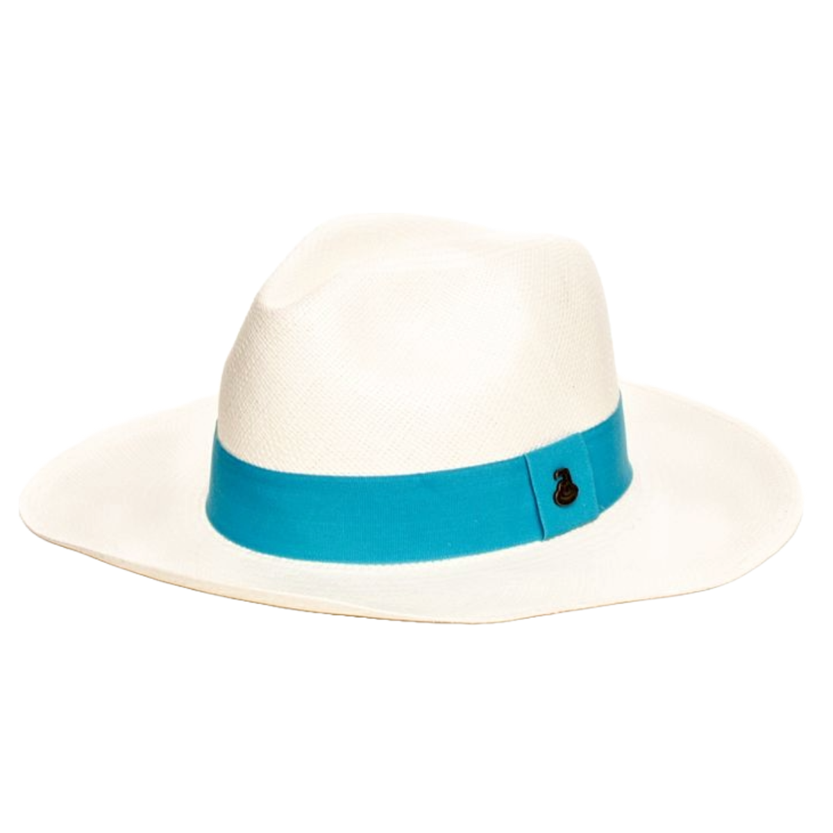 Ecua-Andino Hats Classic Panama Hat with Turquoise Band